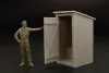Hauler Latrine – 1:48 dioráma kellék makett