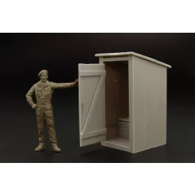 Hauler Latrine – 1:48 dioráma kellék makett