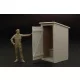 Hauler Latrine – 1:48 dioráma kellék makett