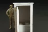 Hauler Latrine – 1:48 dioráma kellék makett