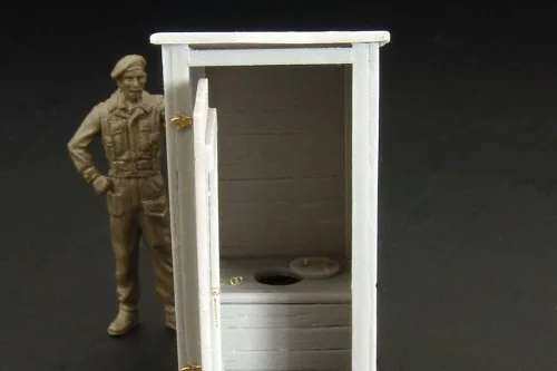 Hauler Latrine – 1:48 dioráma kellék makett