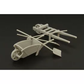 Hauler Wheel-barrow set – dioráma kellék makett