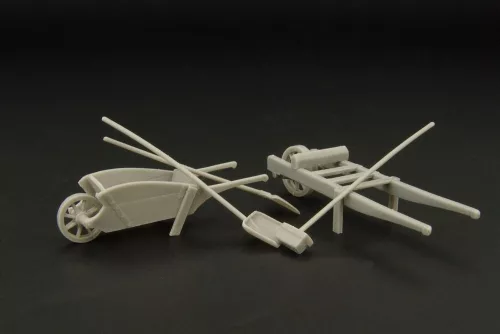 Hauler Wheel-barrow set – dioráma kellék makett