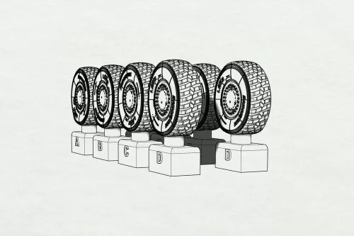 Hauler JGSDF Type 16 Wheels (Aoshima kit) - kerékkészlet