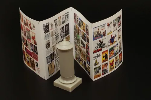 Hauler Posters column – dioráma kellék makett
