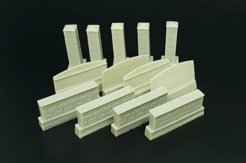 Hauler Fence with underpinning – dioráma kellék makett