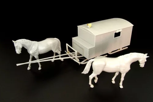 Hauler HS-3-1 Krankenschlittens – dioráma kellék makett