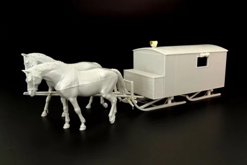 Hauler HS-3-1 Krankenschlittens – dioráma kellék makett