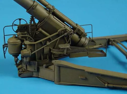 Hauler M1 240mm howitzer IN FIRE POSITION – fegyverrendszer makett