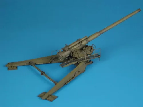 Hauler M1 8inch gun IN FIRE POSITION – fegyverrendszer makett