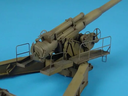 Hauler M1 8inch gun IN FIRE POSITION – fegyverrendszer makett