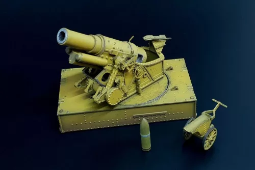 Hauler Skoda 30,5cm Siege Howitzer – fegyverrendszer makett