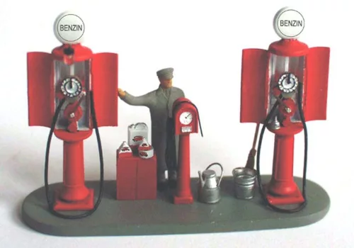 Hauler Gas station – dioráma építmény makett