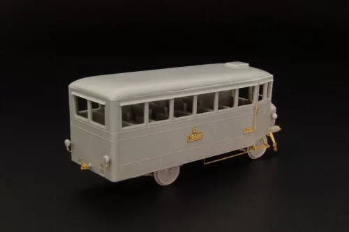 Hauler Praga M120 001 railway bus – járműmakett
