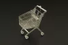 Hauler Shopping cart – dioráma kellék makett