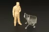 Hauler Shopping cart – dioráma kellék makett