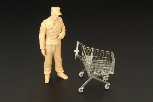 Hauler Shopping cart – dioráma kellék makett