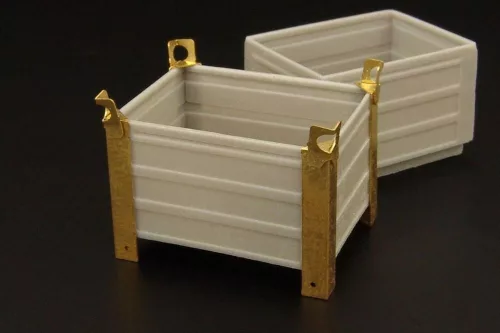 Hauler Steel containers (2pcs) – 1:35 dioráma kellék makett
