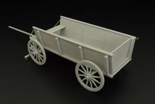 Hauler Farm horse drawn wagon – 1:35 dioráma kellék makett