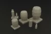 Hauler Wooden barrels and milk cans – dioráma kellék makett