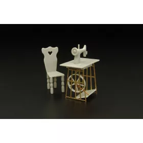 Hauler Singer sewing machine – dioráma kellék makett
