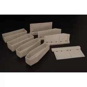 Hauler Coffins (4pcs) – dioráma kellék makett