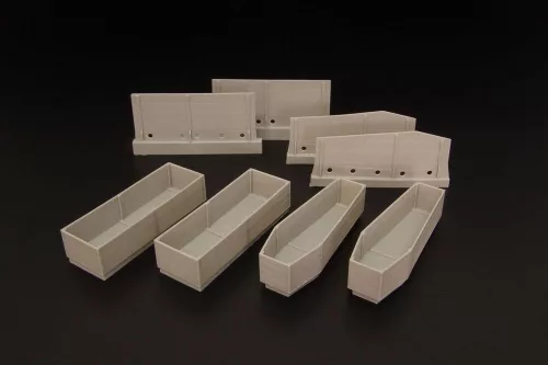 Hauler Coffins (4pcs) – dioráma kellék makett