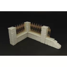 Hauler Castle fence – 1:35 dioráma kellék makett