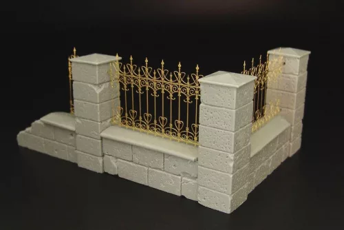 Hauler Castle fence – 1:35 dioráma kellék makett