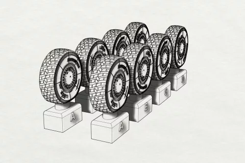 Hauler JGSDF Type 16 Wheels (Tamiya kit) - kerékkészlet