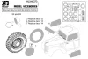 Hauler British light utility Car PAINTING MASKS (TAMIYA) - brit könnyű haszonjármű – festőmaszk-készlet