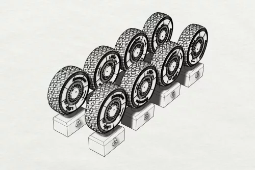 Hauler JGSDF Type 16 Wheels (Tamiya kit) - kerékkészlet