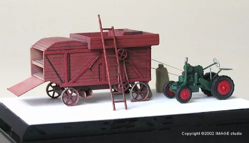 Hauler Threshing-machine 1937 with Svoboda tractor – járműmakett