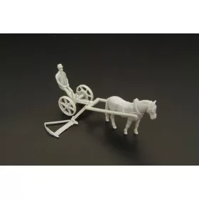 Hauler Grass chopper MELICHAR w horse – járműmakett