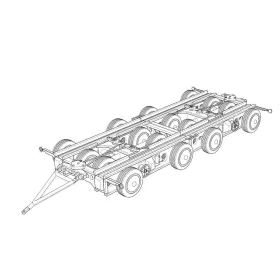 Hauler Culemeyer four axles – 1:120 járműmakett