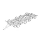 Hauler Culemeyer four axles – 1:120 járműmakett