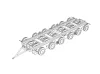 Hauler Culemeyer 80ton – 1:120 járműmakett