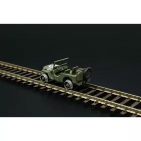 Hauler Railway Jeep (2pcs) – járműmakett
