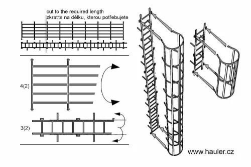 Hauler Safety cage ladders – 1:120 dioráma kellék makett