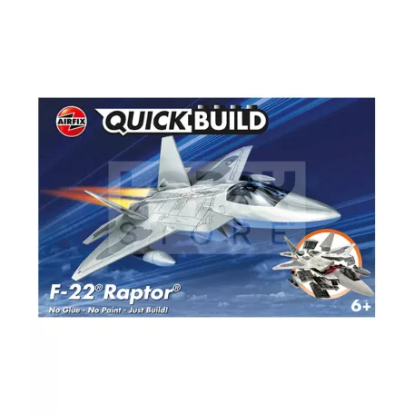 Airfix - QUICKBUILD F22 Raptor repülőgép makett (J6005)