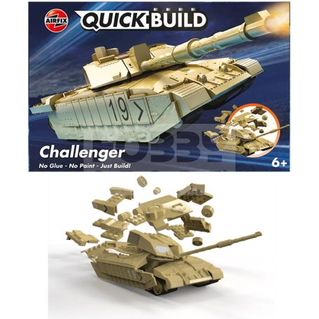 Airfix - QUICKBUILD Challenger Tank Desert harcjármű makett (J6010)