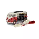 Airfix - QUICKBUILD VW Camper Van red autó makett (J6017)