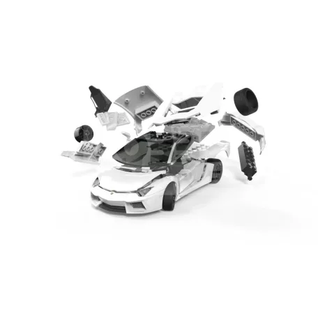Airfix - QUICKBUILD Lamborghini Aventador white autó makett (J6019)