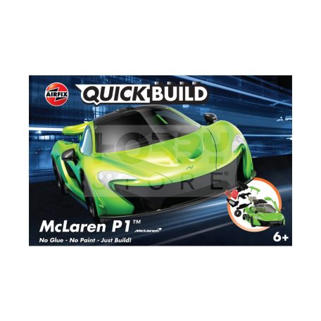 Airfix - QUICKBUILD McLaren P1 green autó makett (J6021)