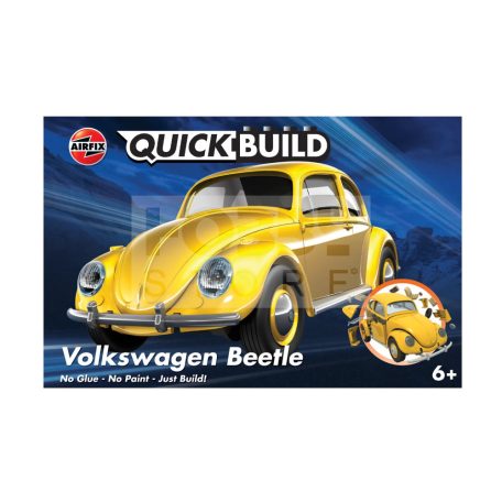 Airfix - QUICKBUILD VW Beetle yellow autó makett (J6023)