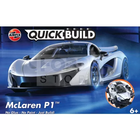 Airfix - QUICKBUILD McLaren P1 - White autó makett (J6028)