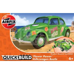   Airfix - QUICKBUILD VW Beetle 'Flower Power' autó makett (J6031)