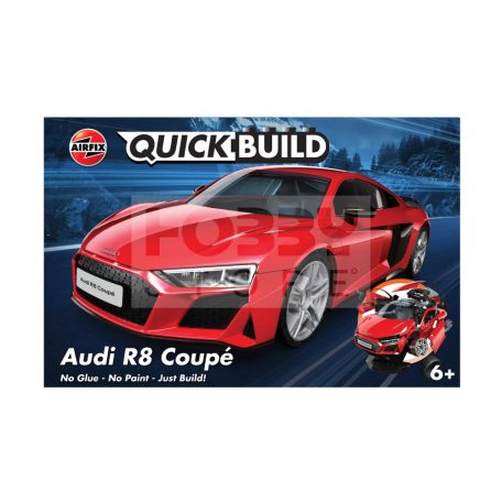 Airfix - QUICKBUILD Audi R8 Coupe autó makett (J6049)