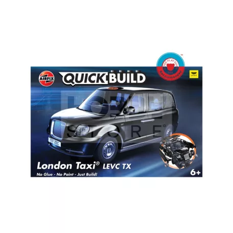 Airfix - QUICKBUILD London Taxi LEVC TX autó makett (J6051)