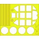 Eduard Accessories Bf 109G - Bf 109G – kabin- és ablakmaszk